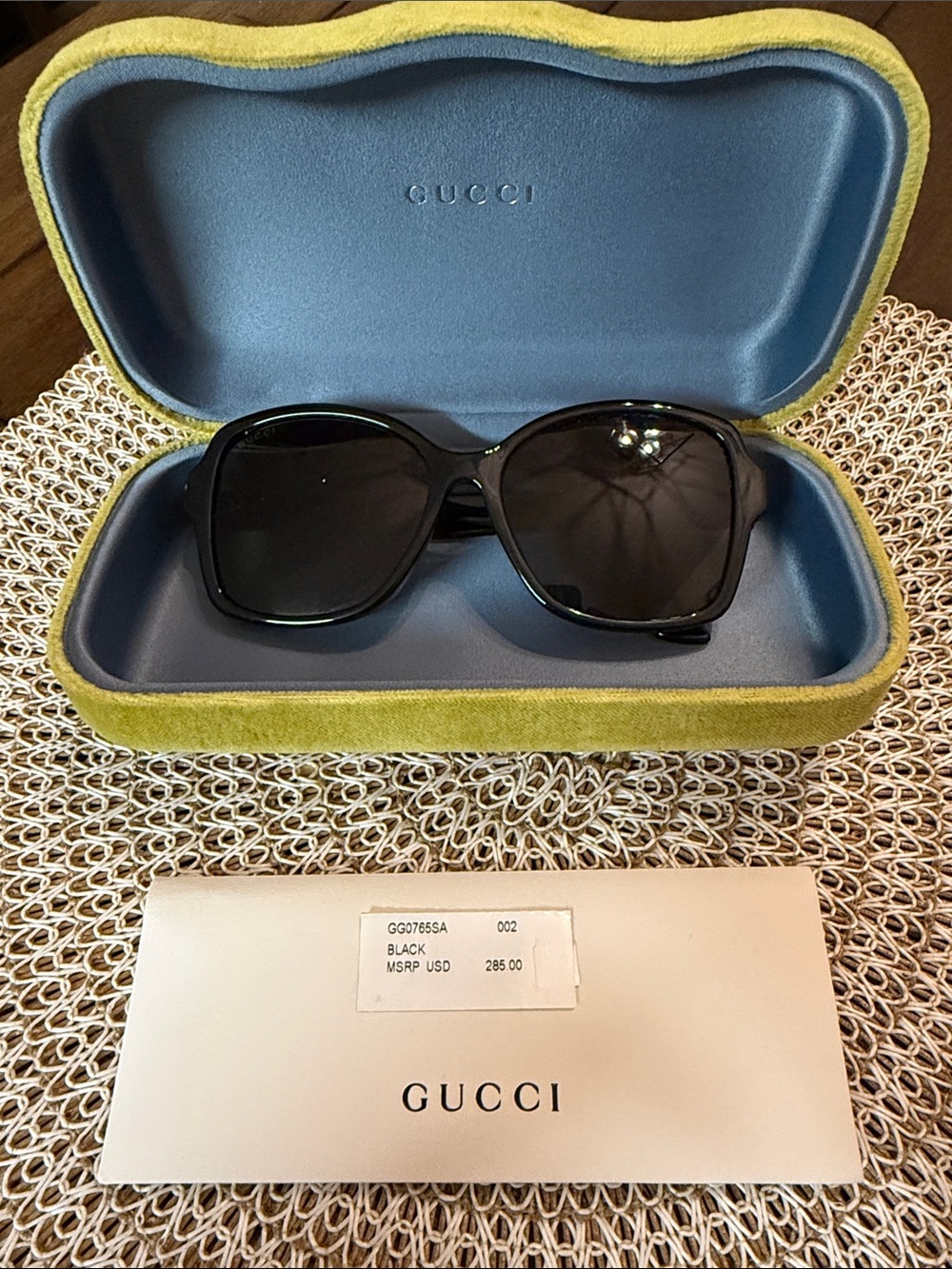 Gucci 57MM Rectangular Sunglasses